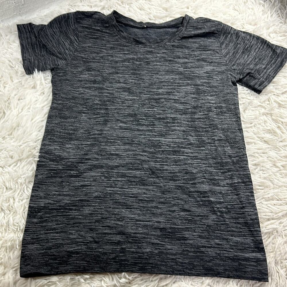 Lululemon Swiftly Tech Tee Heathered Black Grey